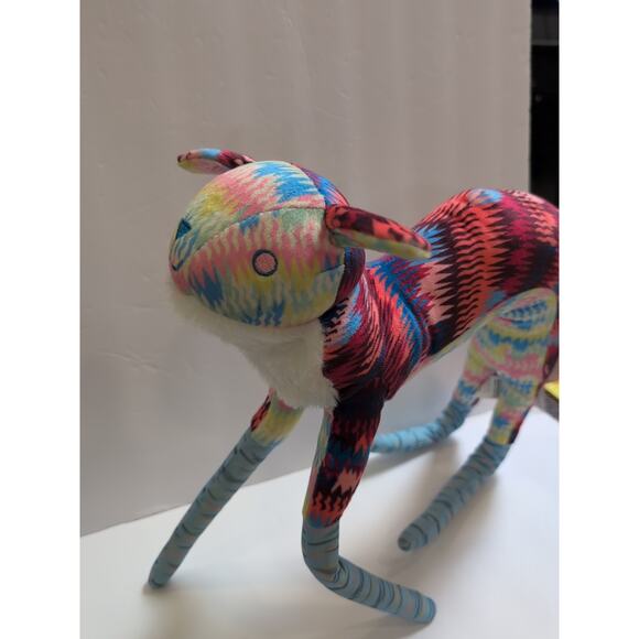 Meow Wolf BEARETT Plush Posable Legs Rainbow Unique Stuffed Animal Stands - Picture 7 of 7